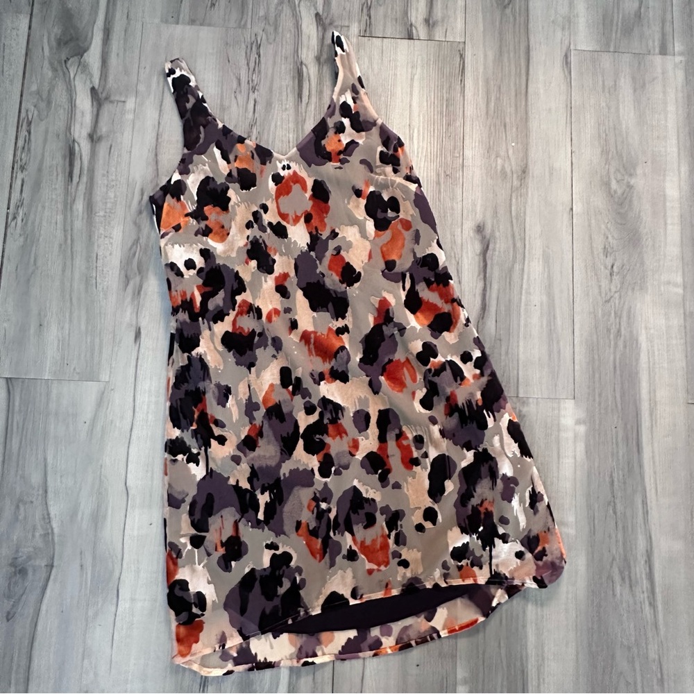 CAbi Slip Dress Size Small Radiant Velvet Burnout Style #3514 Adjustable Straps